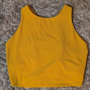 Athleta Conscious Crop D-DD Bra Top Mustard Yellow Size Large